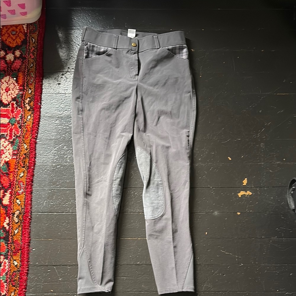 Gray Dover Saddlery Riding Pants